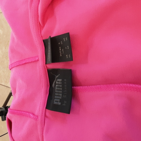 Pink Puma x Fenty by Rihanna Hooded Zip Front Leotard - Picture 8 of 8